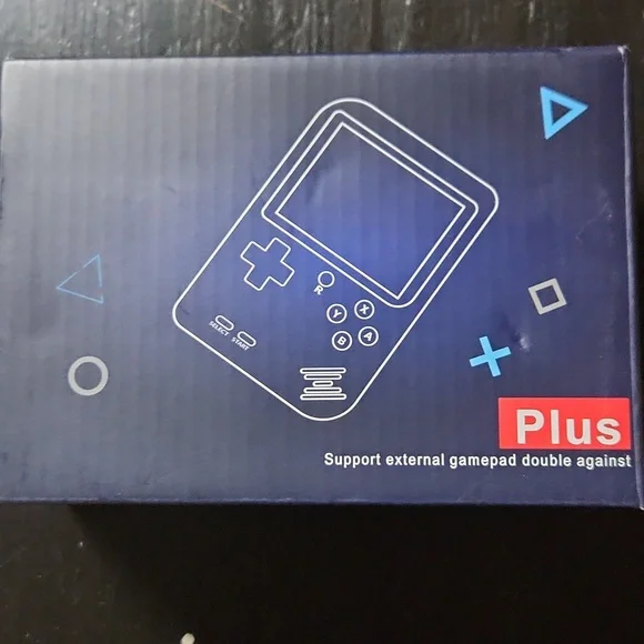 Retro Handheld Gaming Console - Transparent BLUE Accent - Picture 3 of 4